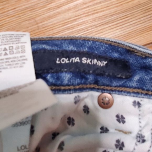 Lucky Brand Jeans Womens 6 28 Blue Lolita Skinny Distressed Raw Hem Ankle - Picture 6 of 8